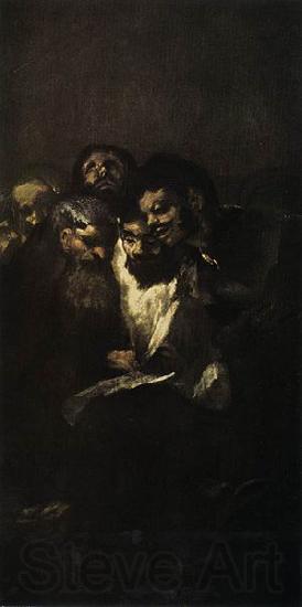 Francisco de Goya Reading Spain oil painting art